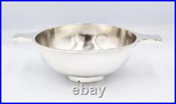 ANTIQUE STERLING SILVER QUAICHE SUGAR BOWL / DISH Birmingham 1921
