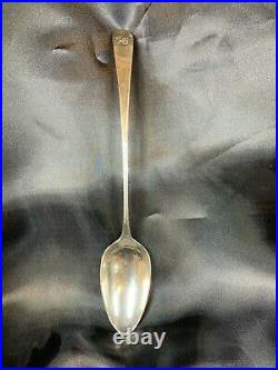 ANTIQUE Scottish STERLING SILVER Serving SPOON, MARKED 1800 AH Henderson e771