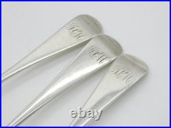 Aberdeen Scottish George III Sterling Silver Serving Spoon Set Antique c1800