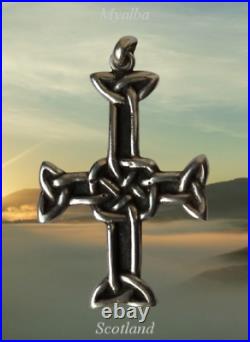 Alexander Ritchie Iona Scottish Sterling Silver Celtic Nunnery Cross Pendant