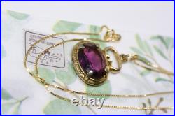 Amazing Scottish Amethyst Watch Fob Pendant 18 Gilt 925 Silver Women's Necklace Amazing Scottish Amethyst Watch Fob Pendant 18 Gilt 925 Silver Women's Necklace