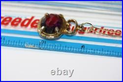 Amazing Scottish Amethyst Watch Fob Pendant 18 Gilt 925 Silver Women's Necklace Amazing Scottish Amethyst Watch Fob Pendant 18 Gilt 925 Silver Women's Necklace