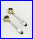 Antique 1836 Scottish Sterling Silver Condiment Spoons by William Scott Edinburg
