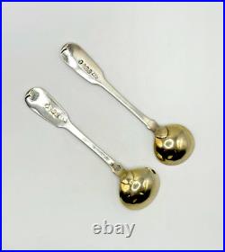 Antique 1836 Scottish Sterling Silver Condiment Spoons by William Scott Edinburg