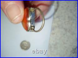 Antique (1885) Scottish Agate &Sterling Silver Heart Padlock Clasp? OFFERS