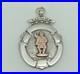 Antique 1924 Sterling Silver Gold Scottish Highlander Man Blank Medal Watch Fob