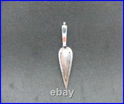 Antique 925 Sterling Solid Silver Scottish Pebble Agate Bookmark Birmingham 1896