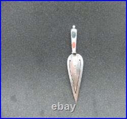 Antique 925 Sterling Solid Silver Scottish Pebble Agate Bookmark Birmingham 1896