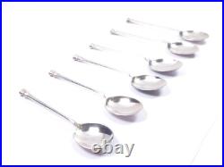 Antique Duncan & Scobbie Scottish Spoon Set 925 Sterling Silver Glasgow 1948