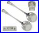 Antique Georgian 1829 Scottish Pair Sterling Silver Sauce Spoons Kings Pattern