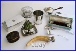 Antique Georgian George IV Scottish Sterling Silver Stilton Scoop CLAN MUNRO Antique Georgian George IV Scottish Sterling Silver Stilton Scoop CLAN MUNRO