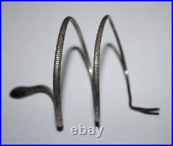 Antique Georgian Scottish Provincial Silver Snake Wrap Bracelet 1830s Sterling
