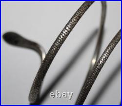 Antique Georgian Scottish Provincial Silver Snake Wrap Bracelet 1830s Sterling