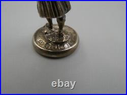 Antique Novelty Scottish Sterling Silver Highlander Bottle Stopper Henry Tatton