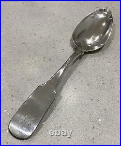 Antique Provincial Scottish Sterling Silver Serving Spoon. J Pirie. Aberdeen 1821