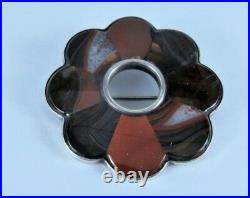 Antique Scottish Agate and Sterling Silver Pin/Brooch