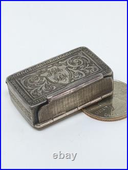 Antique Scottish Hamilton & Inches H&I Sterling Silver 925 Trinket Box