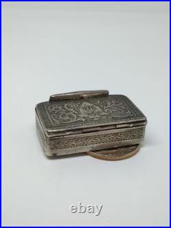 Antique Scottish Hamilton & Inches H&I Sterling Silver 925 Trinket Box