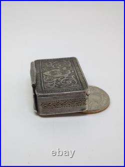 Antique Scottish Hamilton & Inches H&I Sterling Silver 925 Trinket Box
