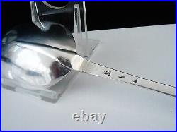 Antique Scottish Sterling Silver, Dognose Rattail Serving Spoon. Dougal Ged 1740