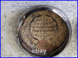 Antique Scottish Sterling Silver Pocket Watch John Mcleod Aberdeen Needs Work