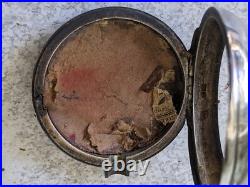 Antique Scottish Sterling Silver Pocket Watch John Mcleod Aberdeen Needs Work