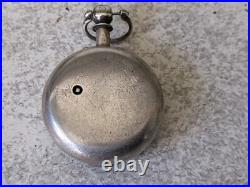 Antique Scottish Sterling Silver Pocket Watch John Mcleod Aberdeen Needs Work