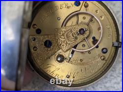 Antique Scottish Sterling Silver Pocket Watch John Mcleod Aberdeen Needs Work