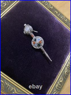 Antique Scottish agate dirk kilt pin