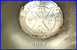 Antique Sterling Silver And Horn Scottish Masonic Whisky Quaich C1910