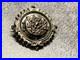 Antique Sterling Silver Brooch Scottish Mourning Round Star Design 2.67g