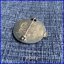 Antique Sterling Silver Enamel The Scottish Clans Association Of London Brooch