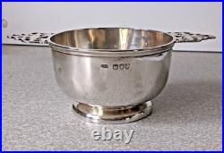 Antique Sterling Silver Quaich Scottish Drinking Bowl- London 1895 Maker G. M. J