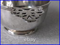 Antique Sterling Silver Quaich Scottish Drinking Bowl- London 1895 Maker G. M. J