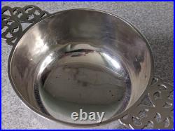 Antique Sterling Silver Quaich Scottish Drinking Bowl- London 1895 Maker G. M. J
