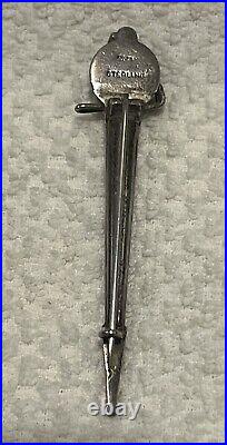 Antique Sterling Silver Scottish Dirk Kilt Brooch Pin