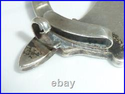 Antique Sterling Silver Scottish Penannular Tara Brooch Agate Connemara Gemstone