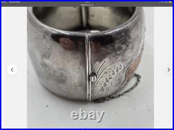 Antique Tiffany & Co, Sterling Silver & Gold Cuff/Bangle /Bracelet Scottish Deer