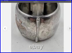 Antique Tiffany & Co, Sterling Silver & Gold Cuff/Bangle /Bracelet Scottish Deer