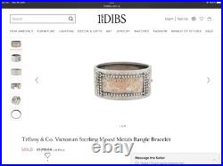 Antique Tiffany & Co, Sterling Silver & Gold Cuff/Bangle /Bracelet Scottish Deer