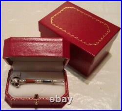Antique VICTORIAN Sterling Silver Scottish Agate DIRK SWORD Pin/Brooch BOXED