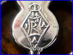 Antique Victorian 1871 Sterling Silver Scottish Celtic Knot Pendant Hollow 2.6