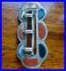Antique Victorian STERLING SILVER Scottish AGATE buckle brooch -X96