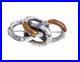 Antique Victorian Scottish 925 Silver & Agate Loop Knot Brooch / Pin c. 1860