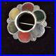 Antique Victorian Scottish Celtic Shield Silver Gemstone Brooch c1880 9.91g