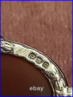 Antique Victorian Scottish Silver Agate Bracelet Hallmarked 1894