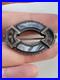 Antique Victorian Scottish Sterling Silver Montrose Banded Agate Brooch Pin 1.4