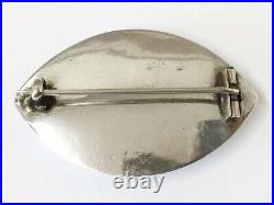 Antique Victorian Sterling Silver & Scottish Agate Brooch Pin