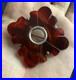 Antique victorian scottish sterling silver carved carnelian brooch