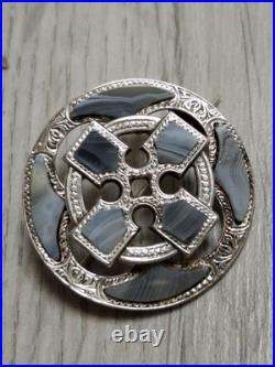 Antique vintage Sterling Silver Scottish Brooch